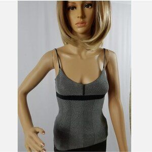 CALVIN KLEIN Collection Blue Tank Made in Italy Sz XS (New with Defect)
